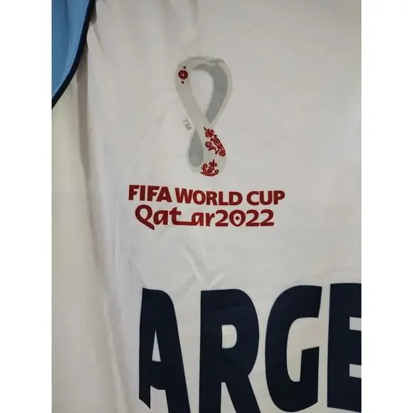 Outerstuff Men's 2022 FIFA World Cup Classic 3rd Long Sleeve Jersey Argentina XL - Picture 3 of 9